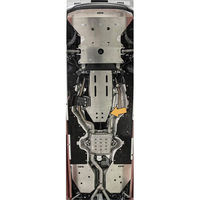Jeep Grand Cherokee WL Transfer Case Skid Plate | WITH Quadra-Trac I