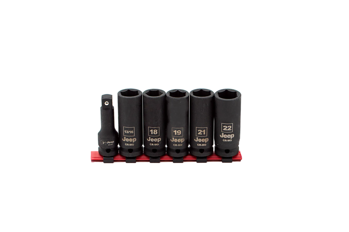 6-Piece Jeep Impact Socket Set