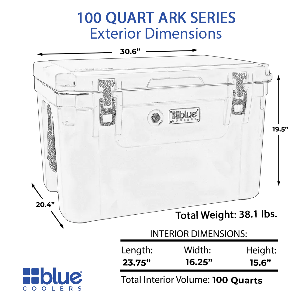 100 Quart Ark Series Roto-Molded Cooler