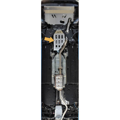 Asfir 4x4 Subaru Forester and Crosstrek Transmission Skid Plate, 1/4" Aluminum, Wilderness Compatible