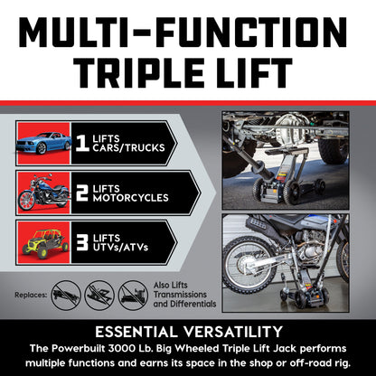 3000 lb. Big Wheel Off-Road Triple Lift