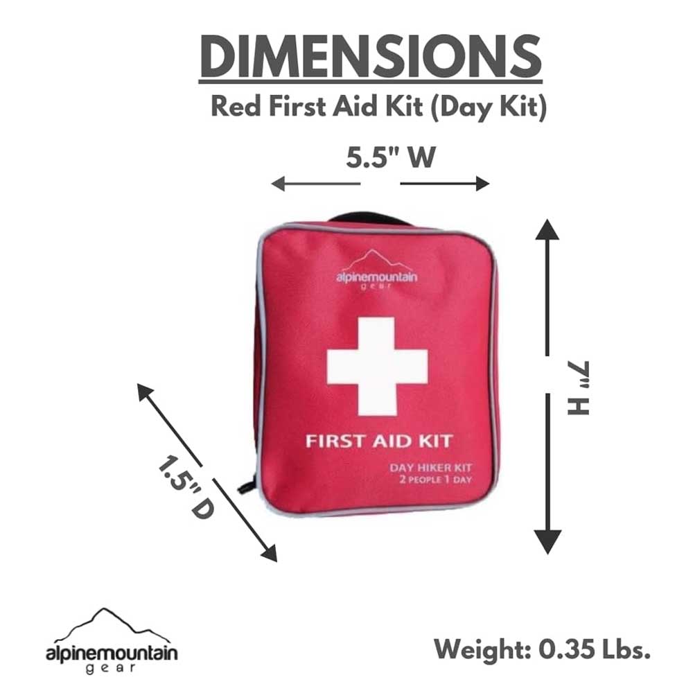 First Aid Kit - Compact Emergency Medical Kit with Bandages, Gauze, and More
