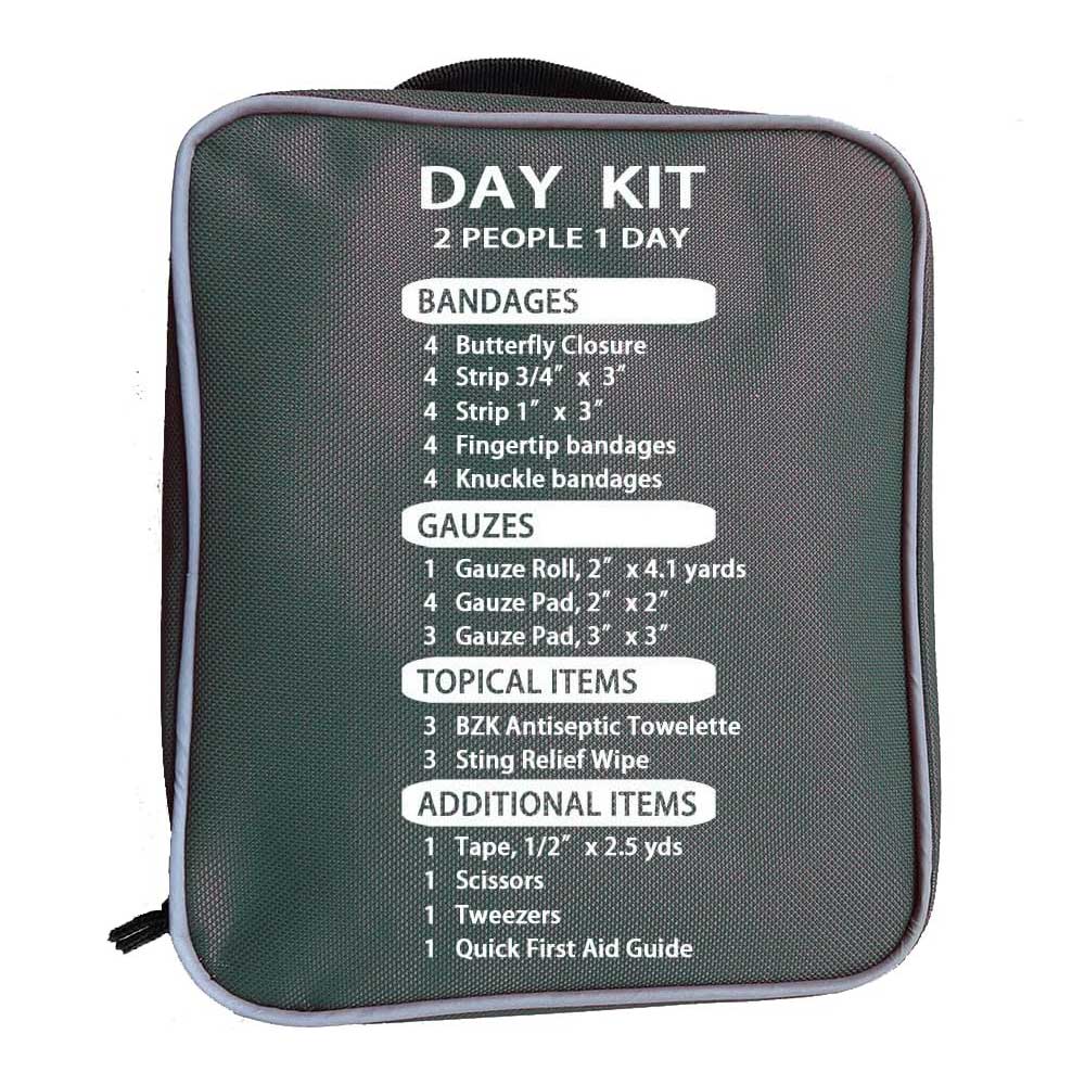 First Aid Kit - Compact Emergency Medical Kit with Bandages, Gauze, and More