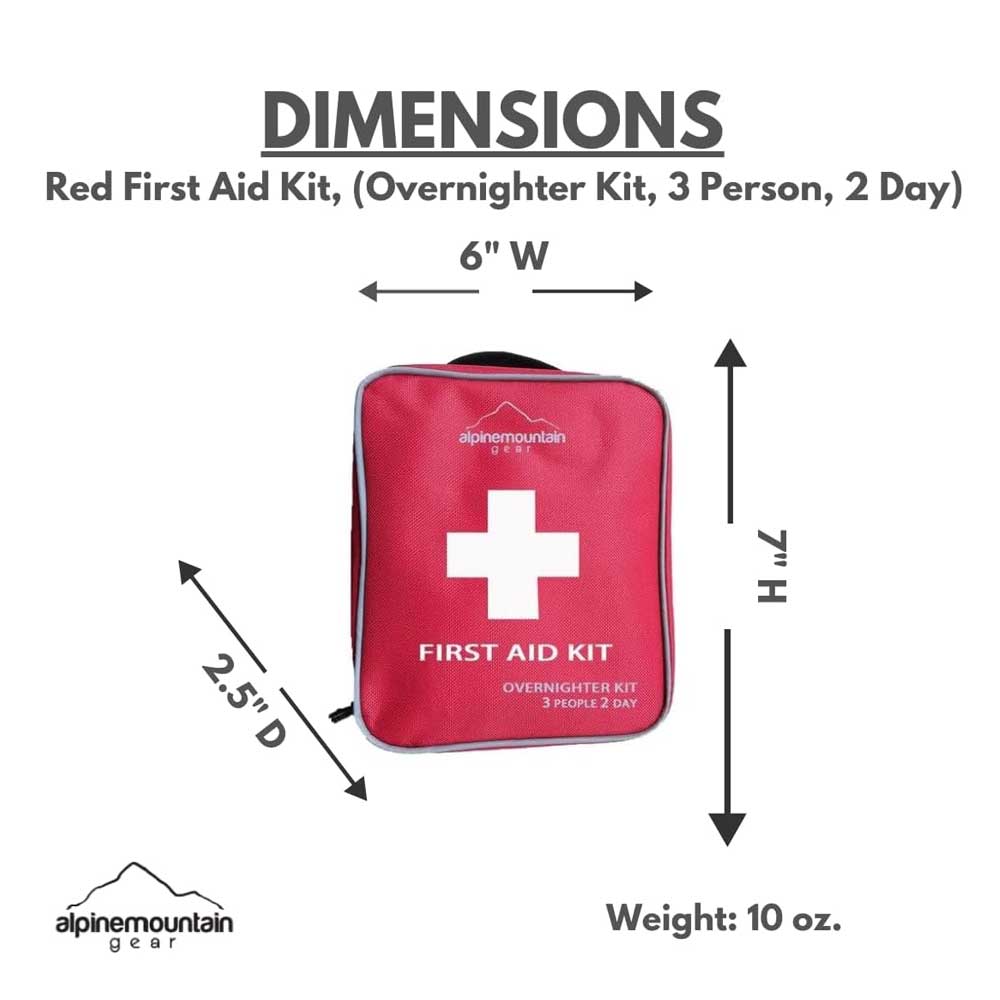First Aid Kit - Compact Emergency Medical Kit with Bandages, Gauze, and More