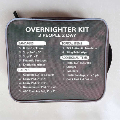 First Aid Kit - Compact Emergency Medical Kit with Bandages, Gauze, and More