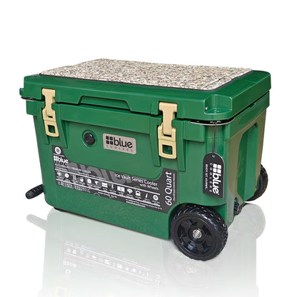 60 Quart Ice Vault Roto-Molded Cooler with Wheels - Promo