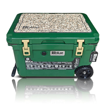 60 Quart Ice Vault Roto-Molded Cooler with Wheels - Promo