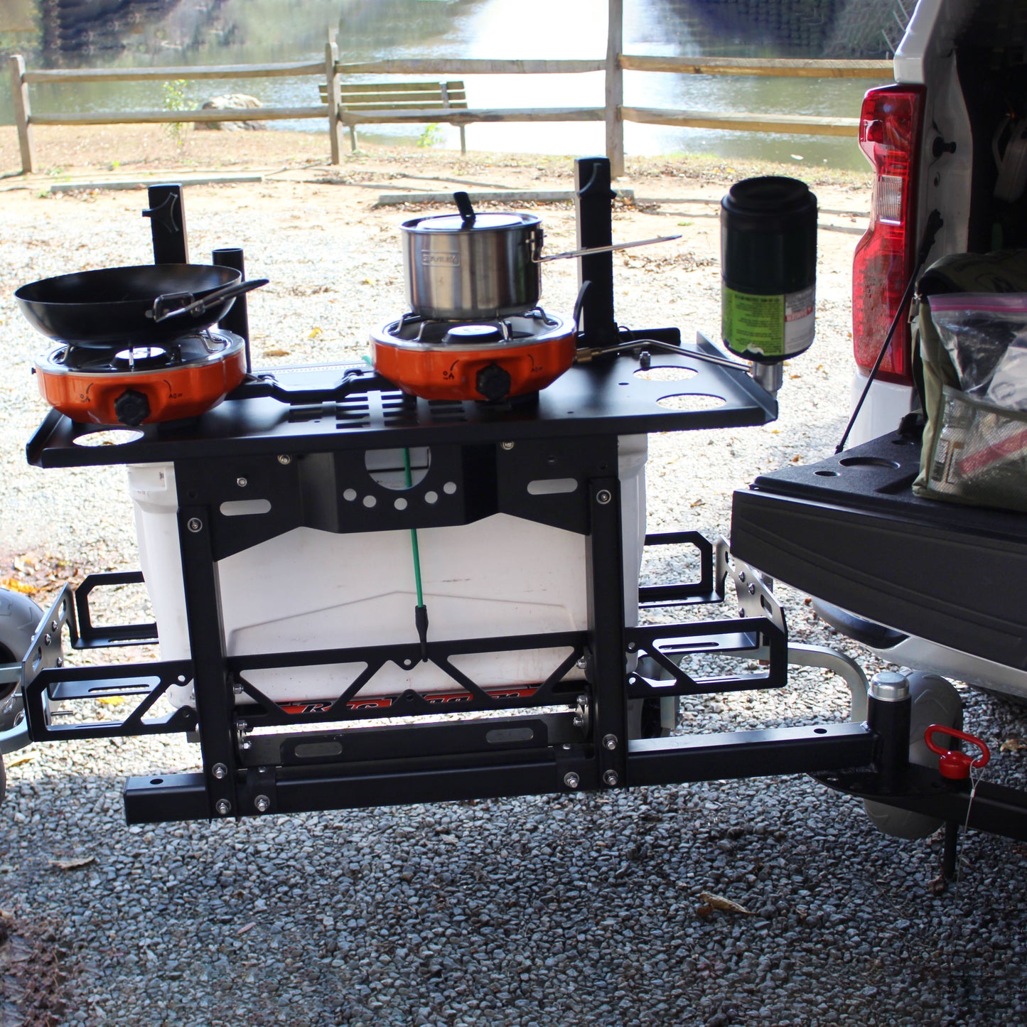 Swing Away Hitch Cargo Carrier, Bike Rack & Tailgate Table - GUNNY