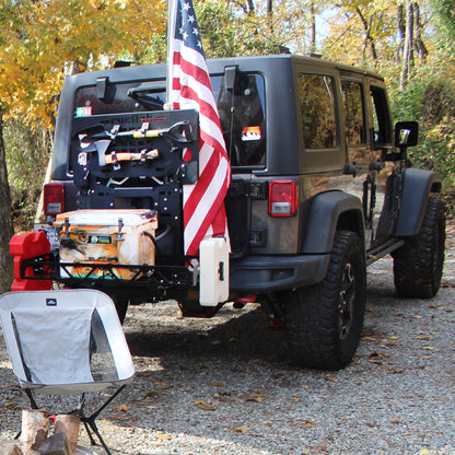 Jeep Wrangler JK (2007–2018) Cargo Carrier, Bike Rack & Tailgate Table - GRUNT