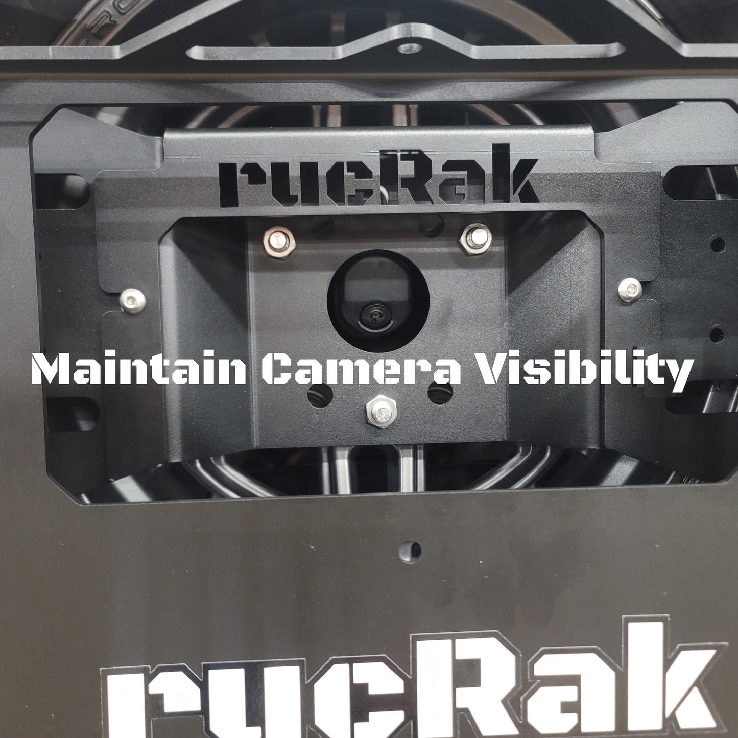 Close-up of a rucRak back up camera 