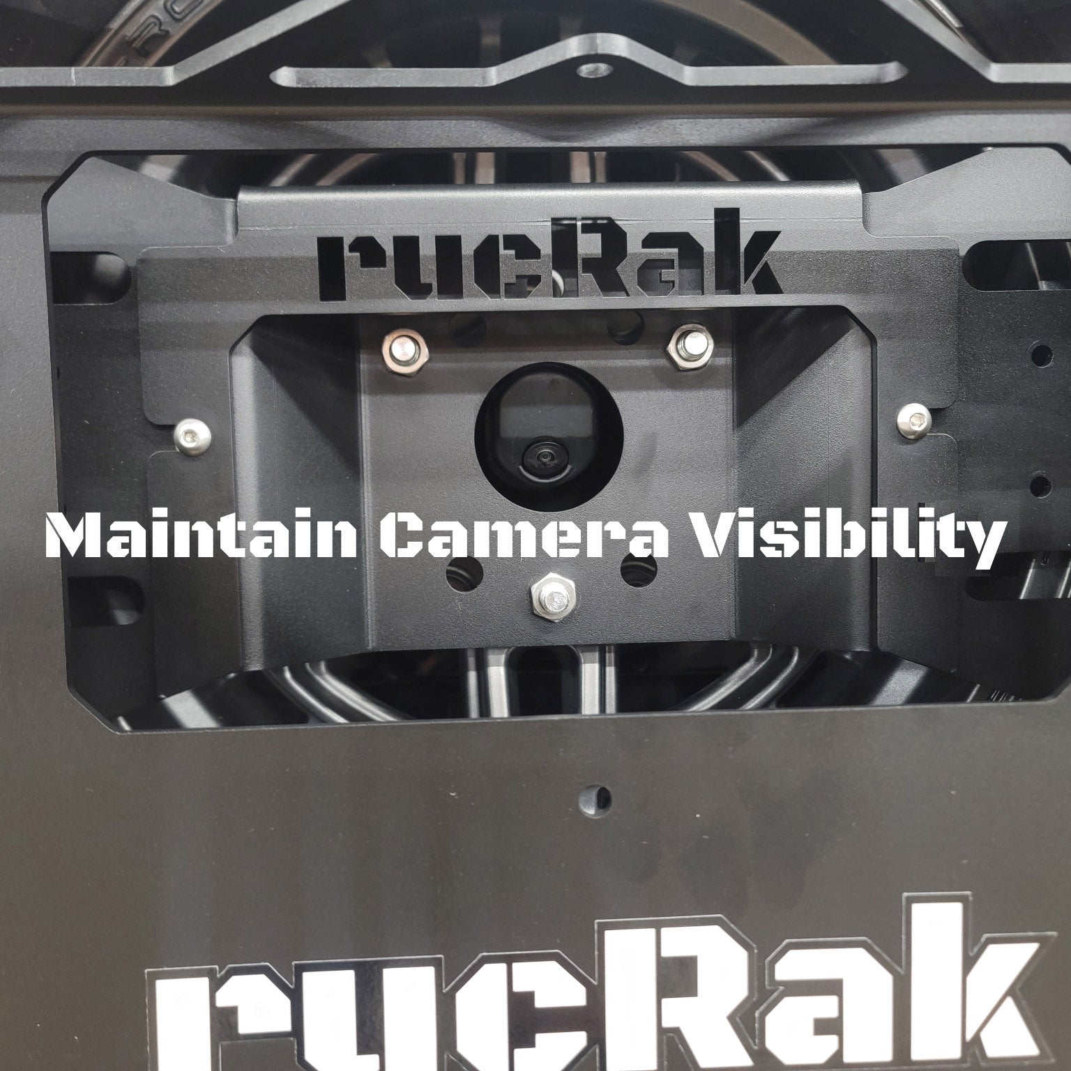 Close-up of a rucRak back up camera 