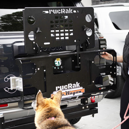 Swing Away Hitch Cargo Carrier, Bike Rack & Tailgate Table - GUNNY