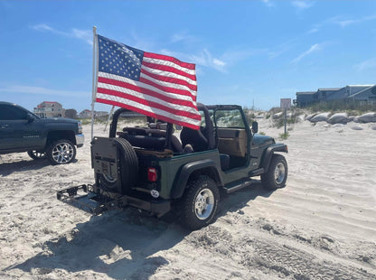 Jeep Wrangler TJ (1987-2006) Cargo Carrier, Bike Rack & Tailgate Table | rucRak GRUNT