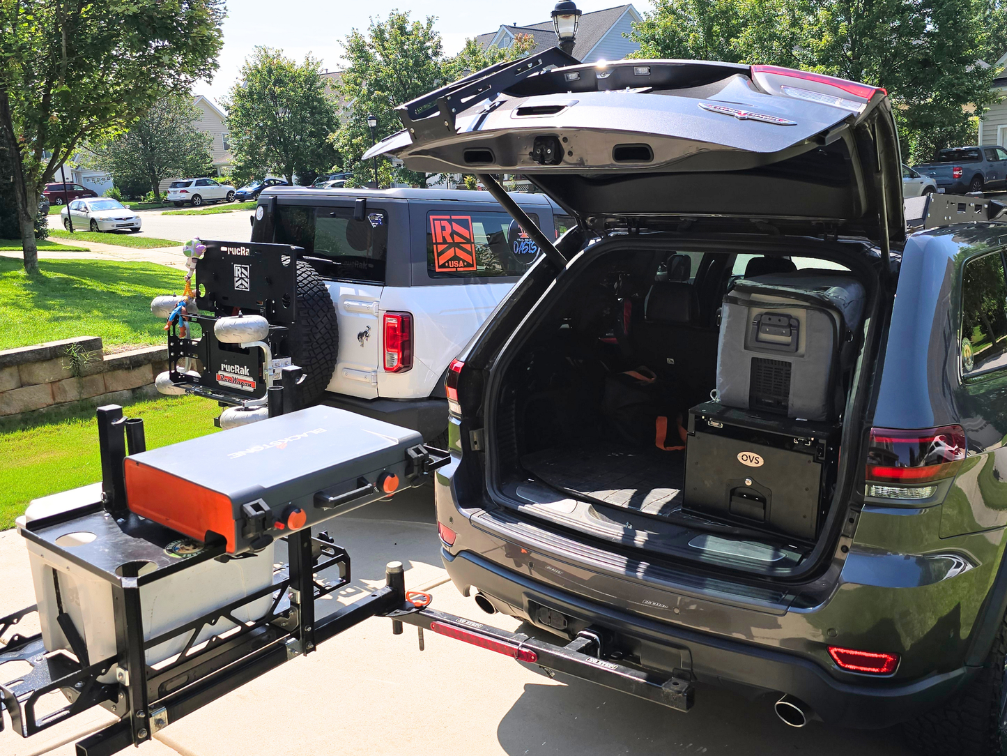 Swing Away Hitch Cargo Carrier & Bike Rack for SUVs, Trucks & RVs | rucRak GUNNY
