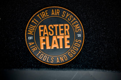 FasterFlate Multi-Tire Air Systems and Goods Velcro Patch