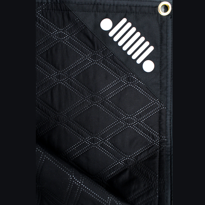 Jeep 72 in X 60 in Woven Water-Resistant Utility Blanket
