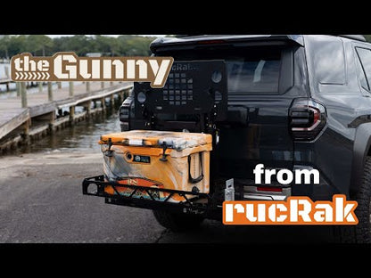 Swing Away Hitch Cargo Carrier & Bike Rack for SUVs, Trucks & RVs | rucRak GUNNY