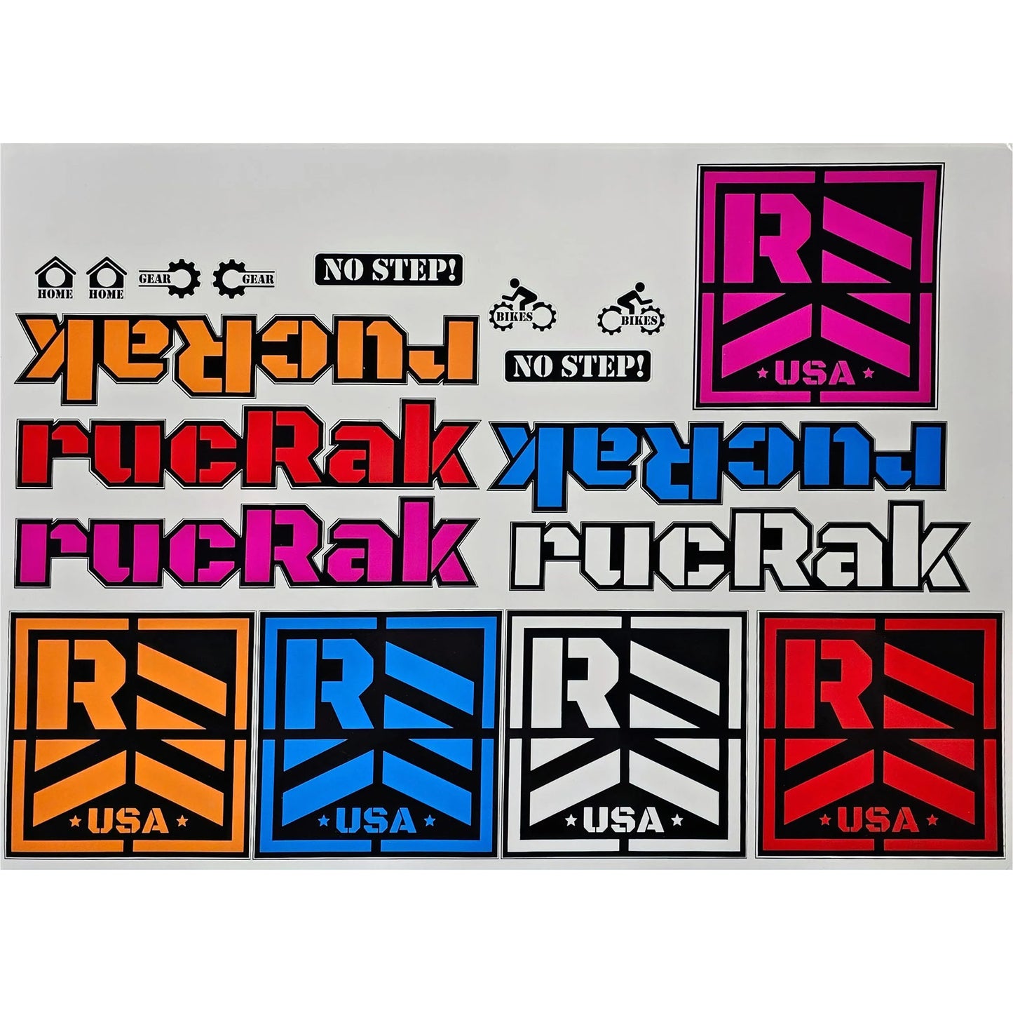 rucRak Decal Set (18-Pack) | Logo Sticker Pack