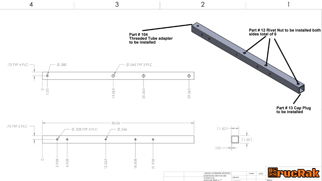 rucRak vertical tube
