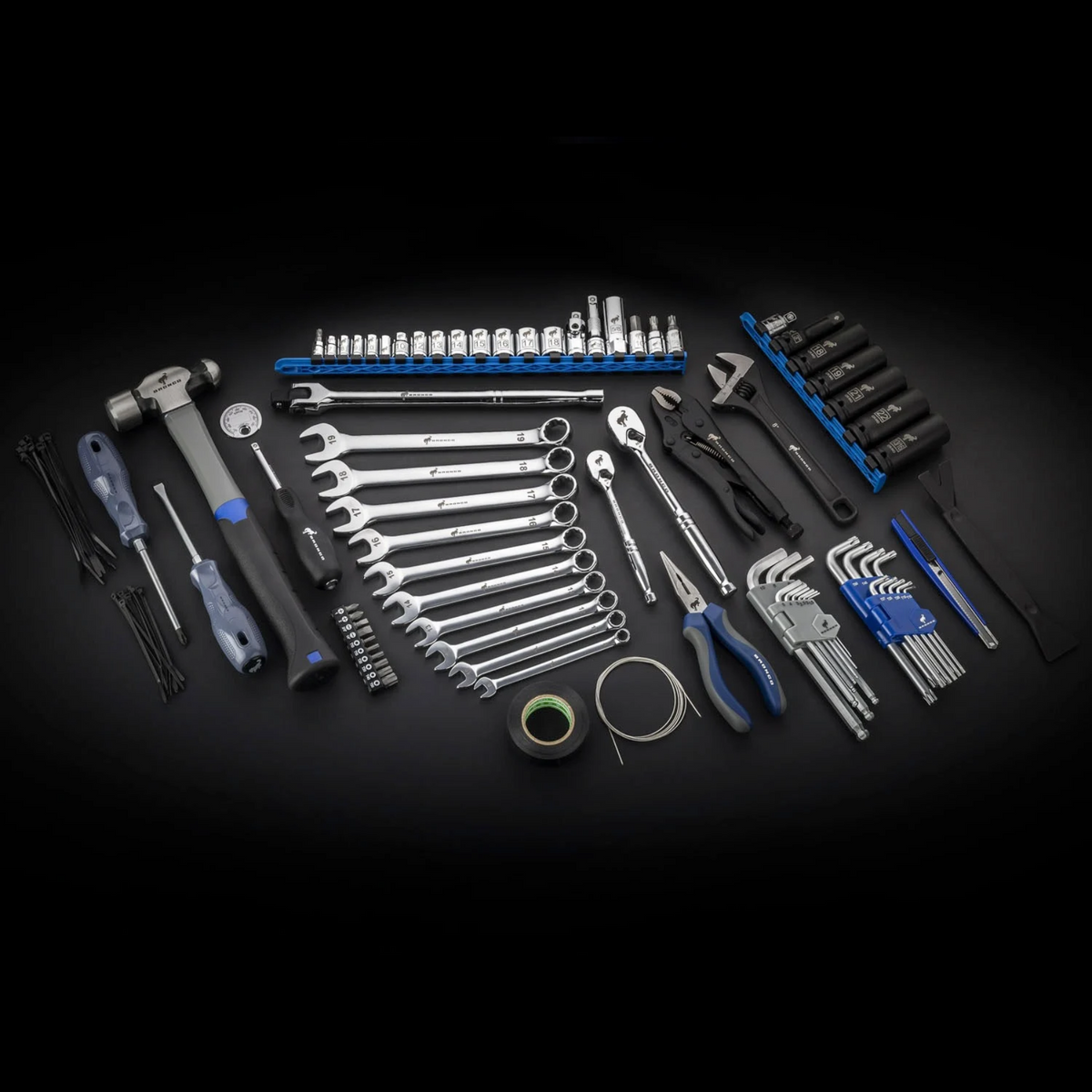 84-Piece Ford Bronco Tool Roll Kit