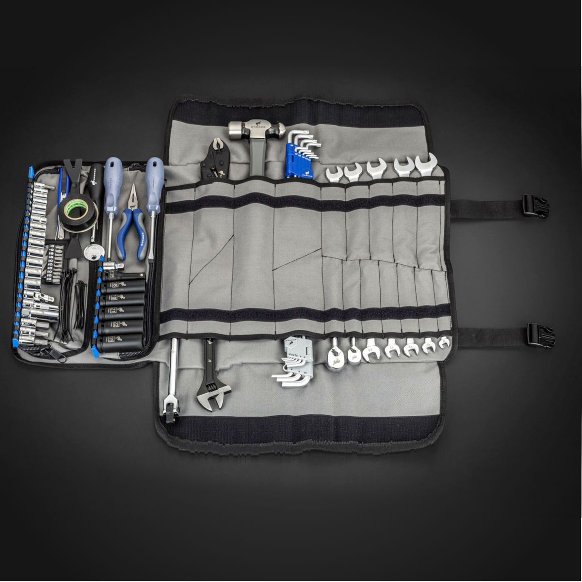 84-Piece Ford Bronco Tool Roll Kit
